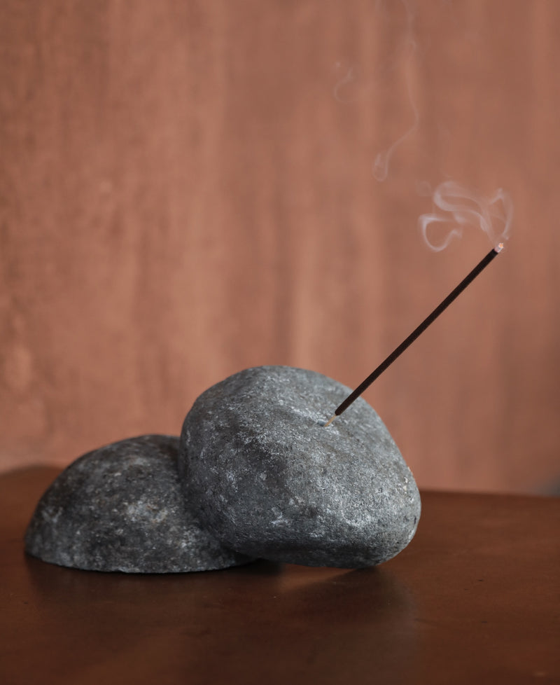 Incense Rock - raw stone incense holder by TheEND