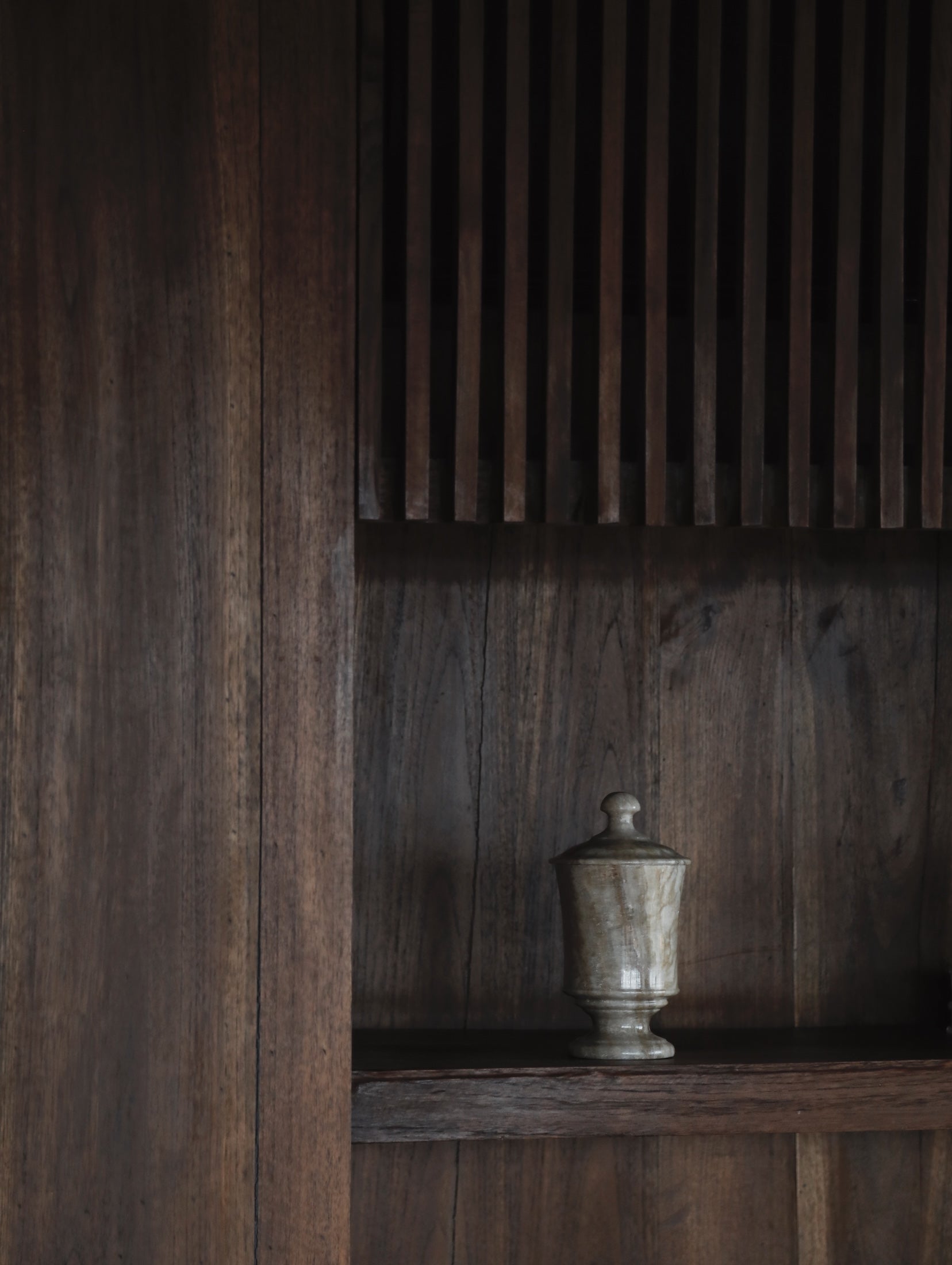 Onyx Jar - sculptural onyx vessel, lifestyle by TheEND