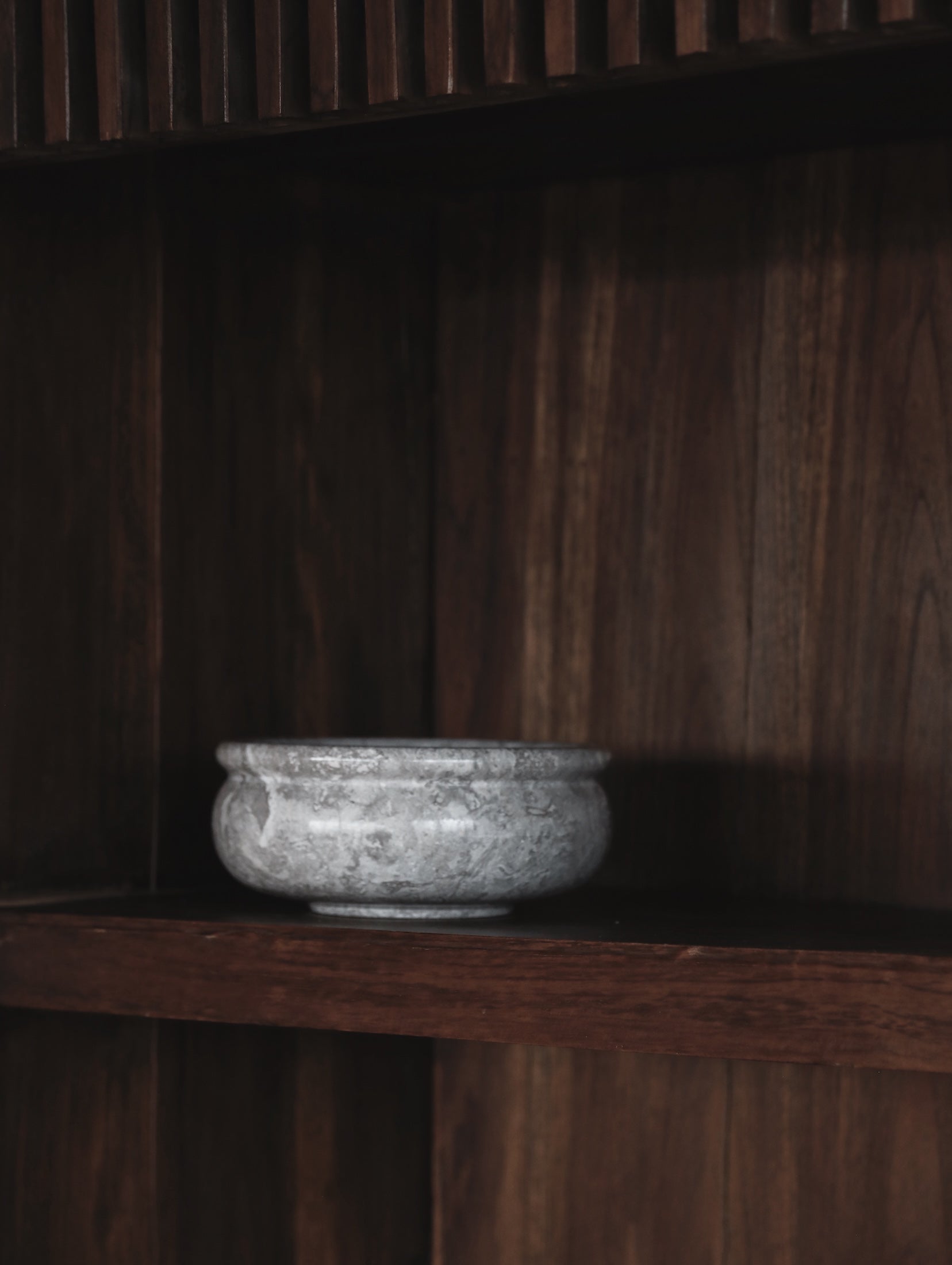 Marble Bowl - sculptural marble bowl, styling by TheEND
