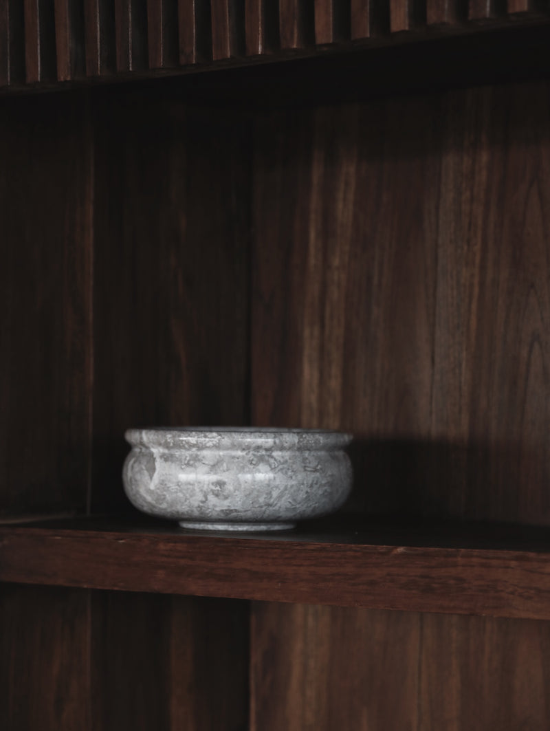 Marble Bowl - sculptural marble bowl, styling by TheEND