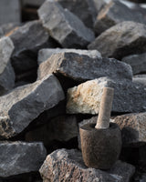 Mortar & Pestle - hand-carved stone mortar and pestle, styling by TheEND
