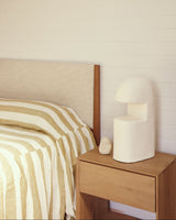 Dune Lamp, lifestyle bedroom view on bedside table
