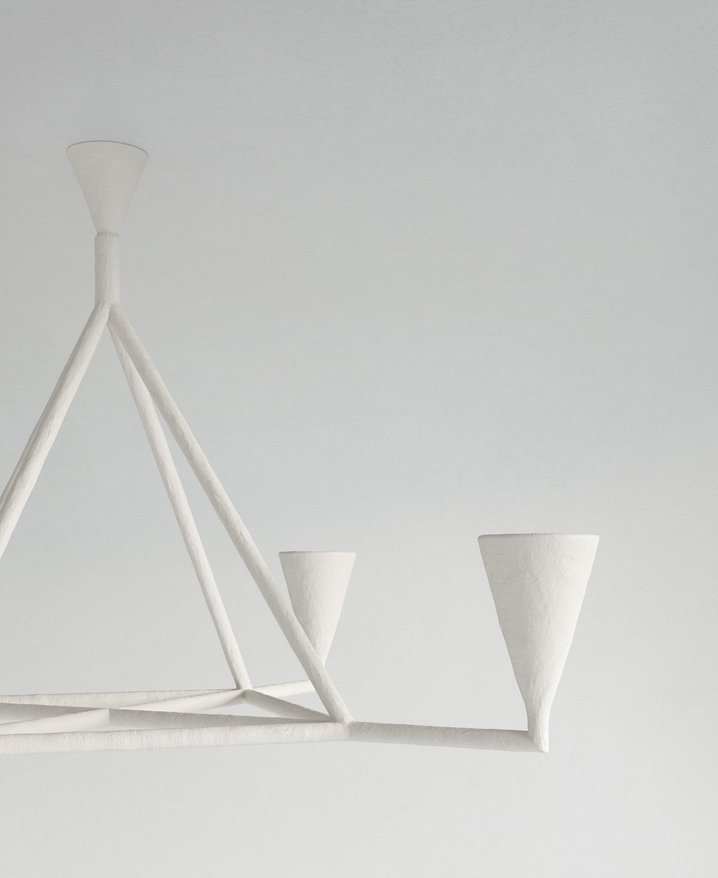 Area Hanging Light, close-up of textured plaster surface