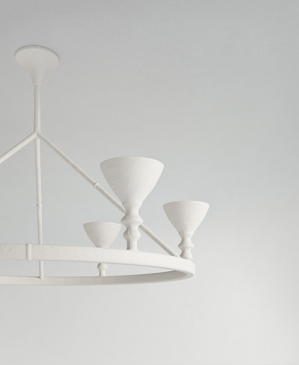 Byblos Hanging Light, close-up of textured plaster surface