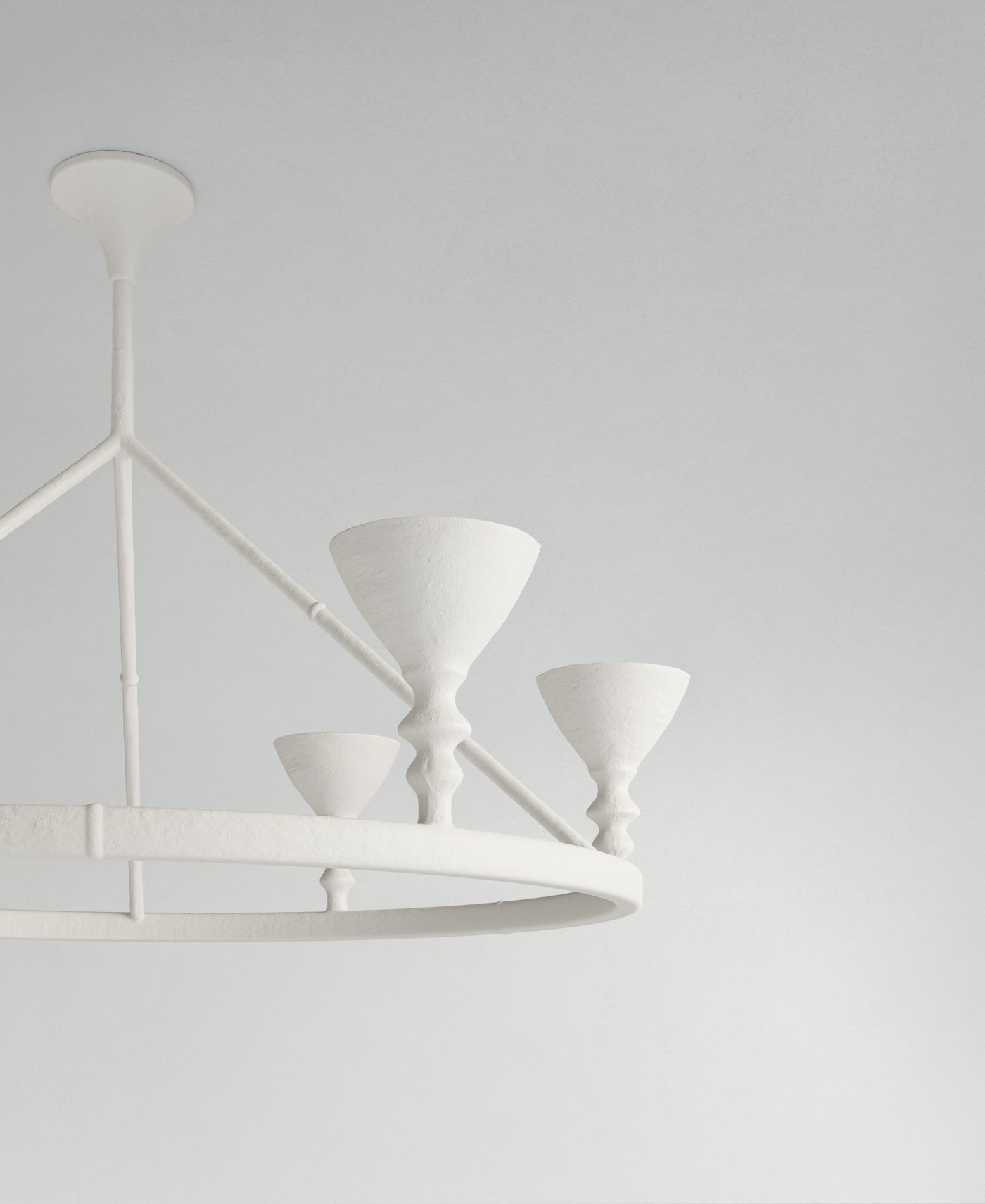 Byblos Hanging Light, close-up of textured plaster surface