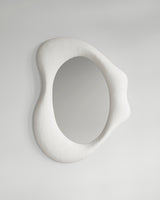 Drop Mirror large, front view, sculptural wall mirror