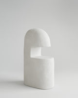 Dune Lamp large, front product view, sculptural resin table lamp