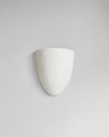 Elce Sconce, front view, sculptural resin wall sconce