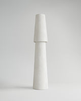 Joshua Standing Lamp, front product view, sculptural resin floor lamp