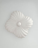 Moreau Hanging Light, view from below, sculptural resin pendant