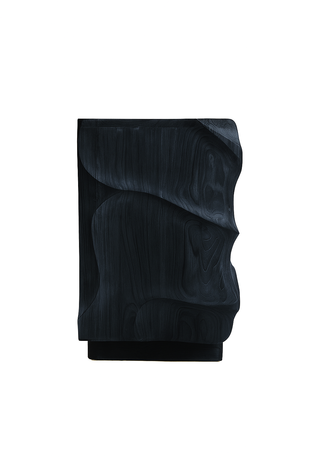 Morpheus Buffet Black, product studio view angle four, black teak