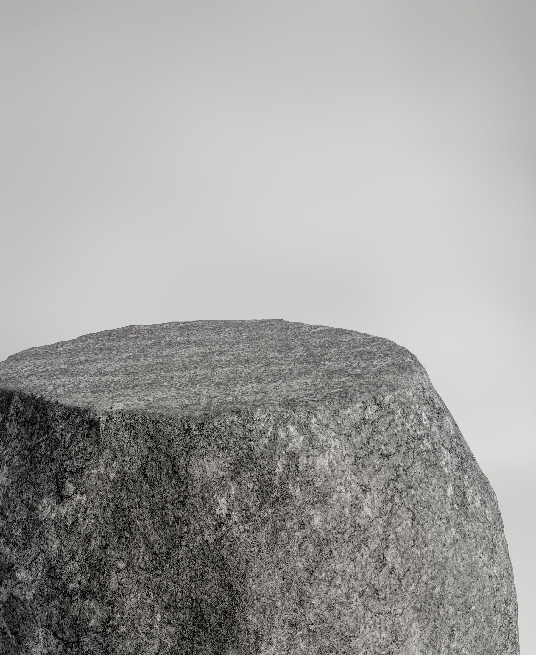 River Stool, close-up of carved form detail