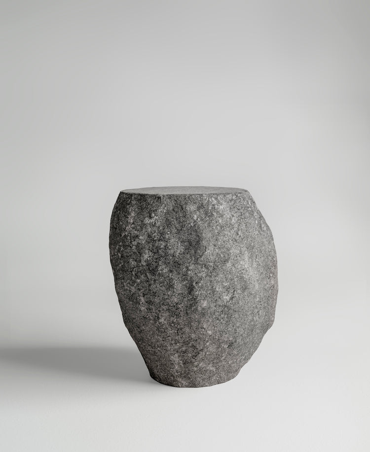 River Stool, close-up of carved timber surface texture