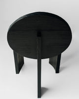 Chair 00, angled view six, black satin teak dining chair