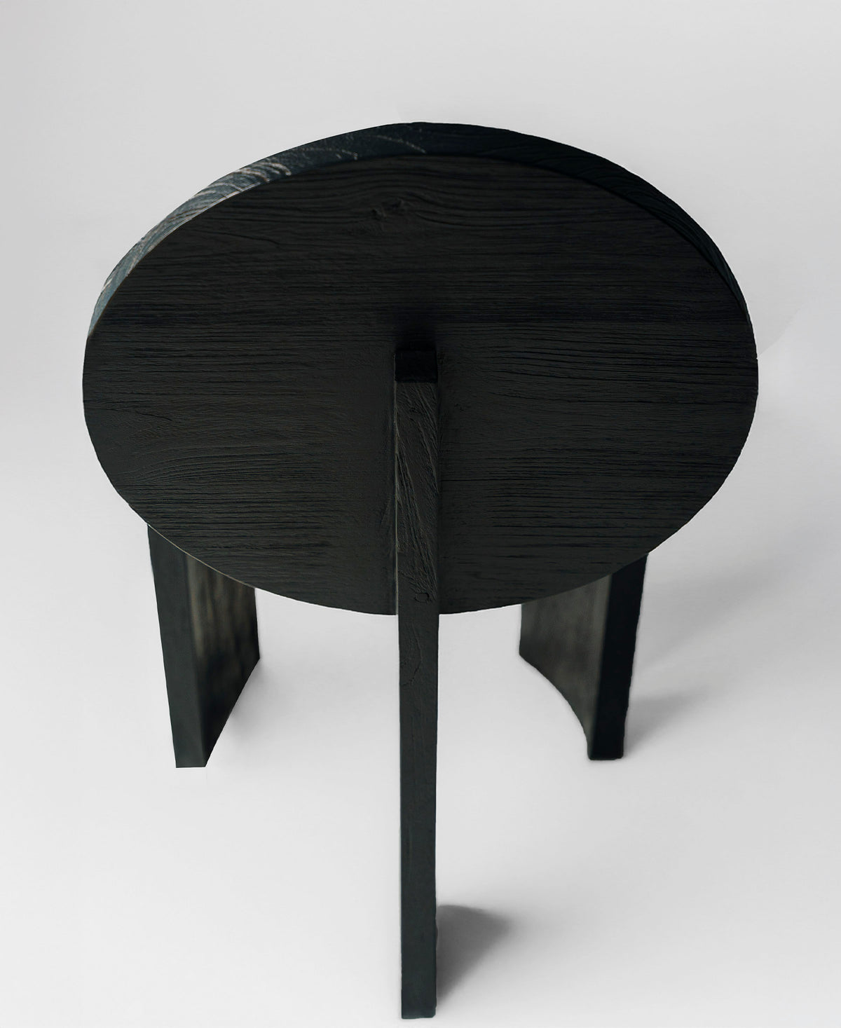 Chair 00, angled view six, black satin teak dining chair