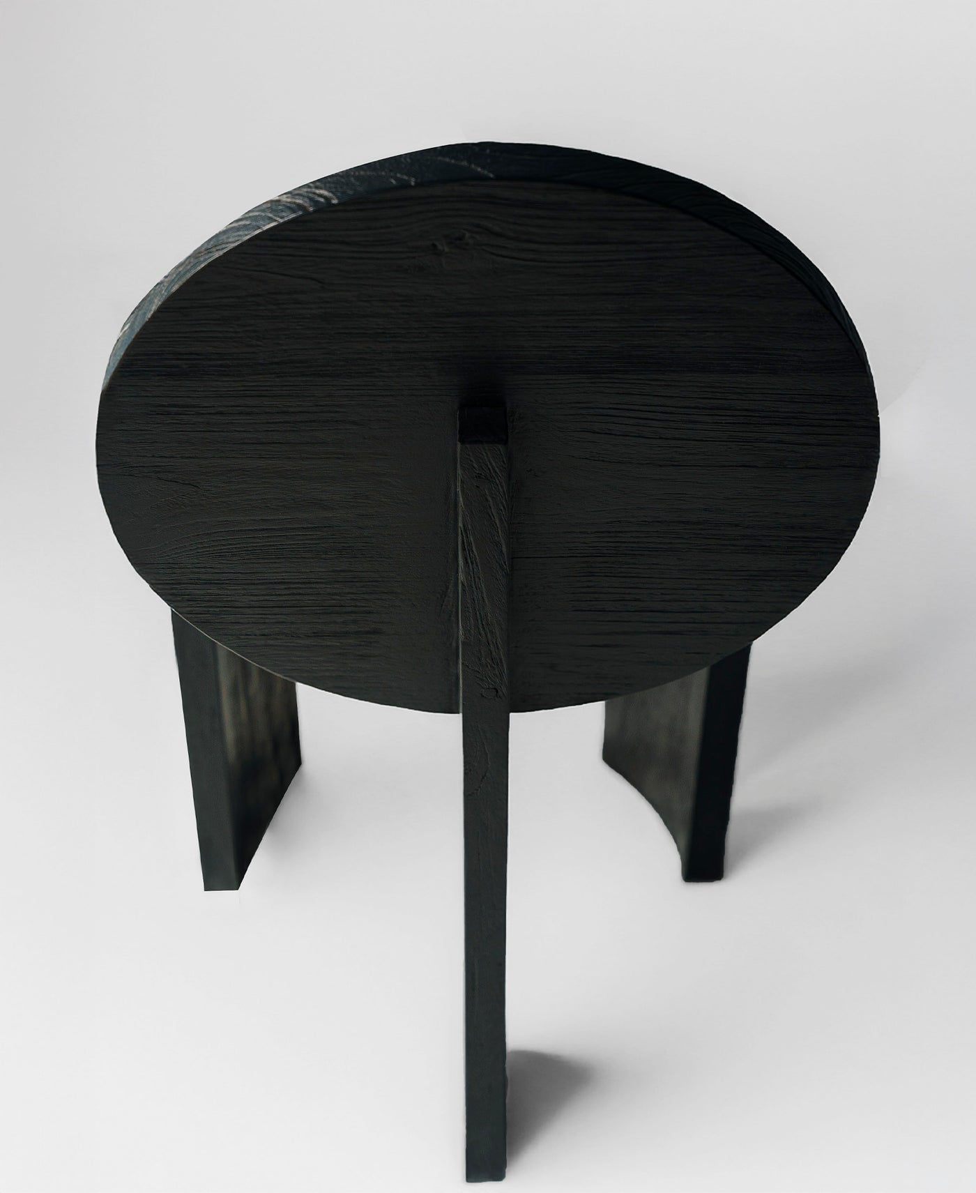 Chair 00, angled view six, black satin teak dining chair