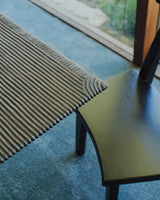 Maui Dining Table, lifestyle interior view one, dark brown teak