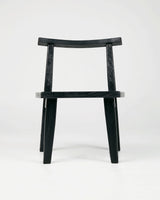 Primitive Chair, front view, teak timber chair