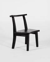 Primitive Chair, three-quarter view, teak timber chair