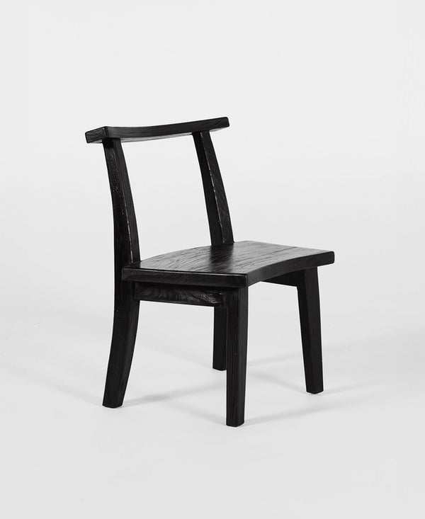 Primitive Chair, three-quarter view, teak timber chair