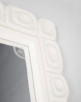 Cocteau Mirror, close-up of carved plaster frame detail