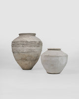 Javanese Urn, collection of urns, hand-carved timber