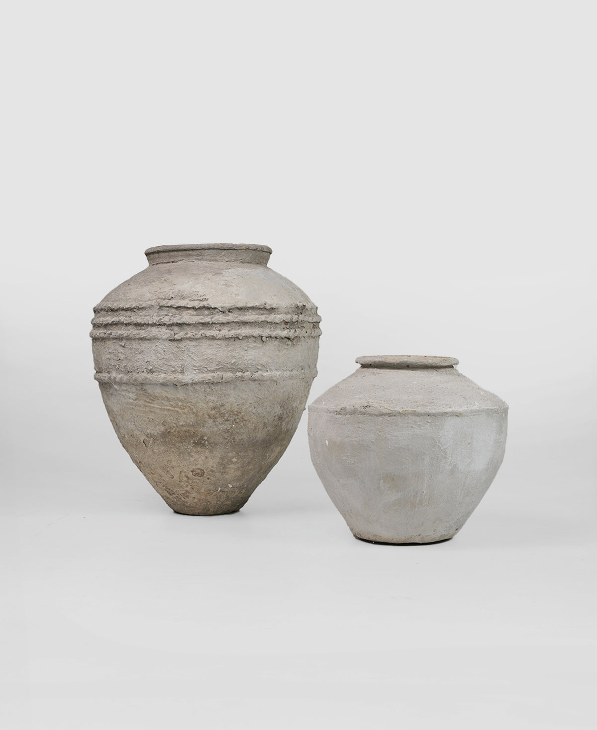 Javanese Urn, collection of urns, hand-carved timber