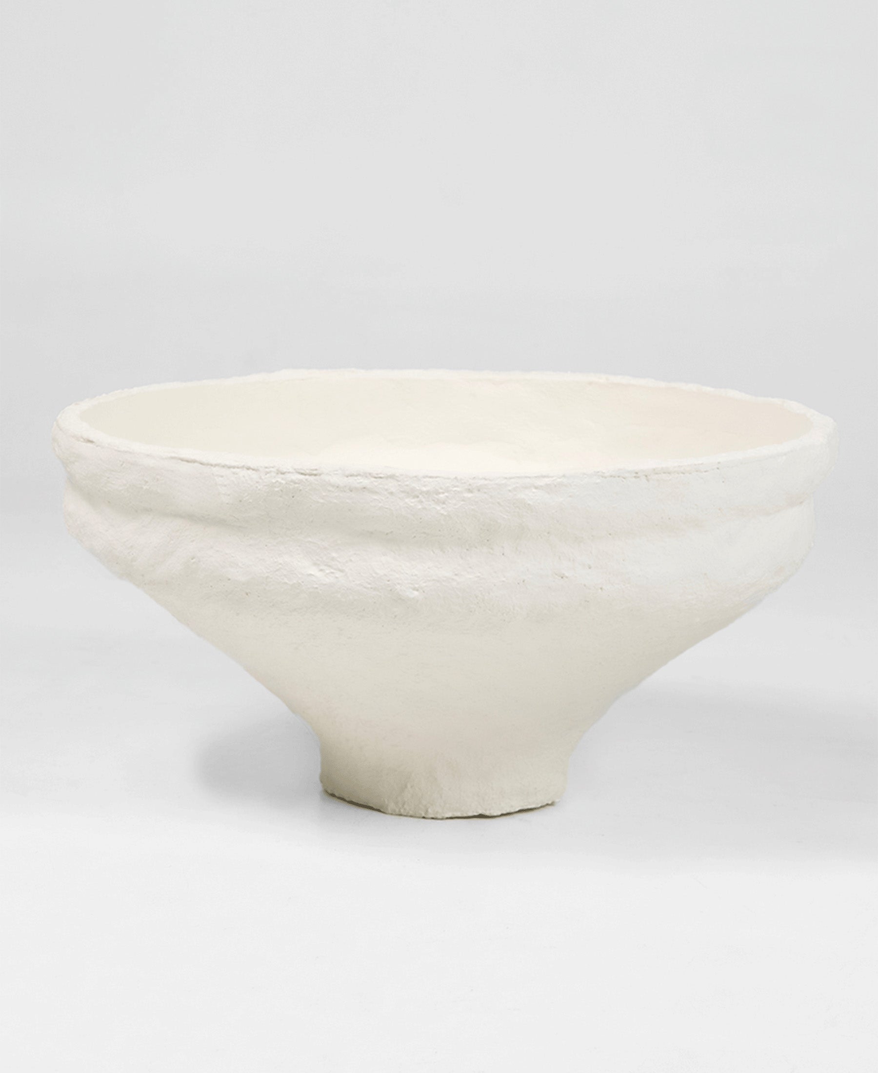 Roman Bowl, side view, cast plaster bowl