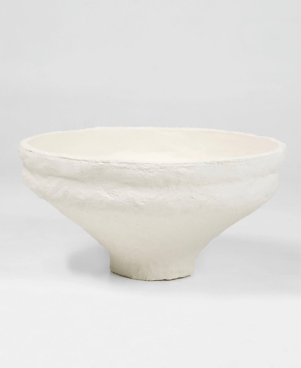 Roman Bowl, side view, cast plaster bowl