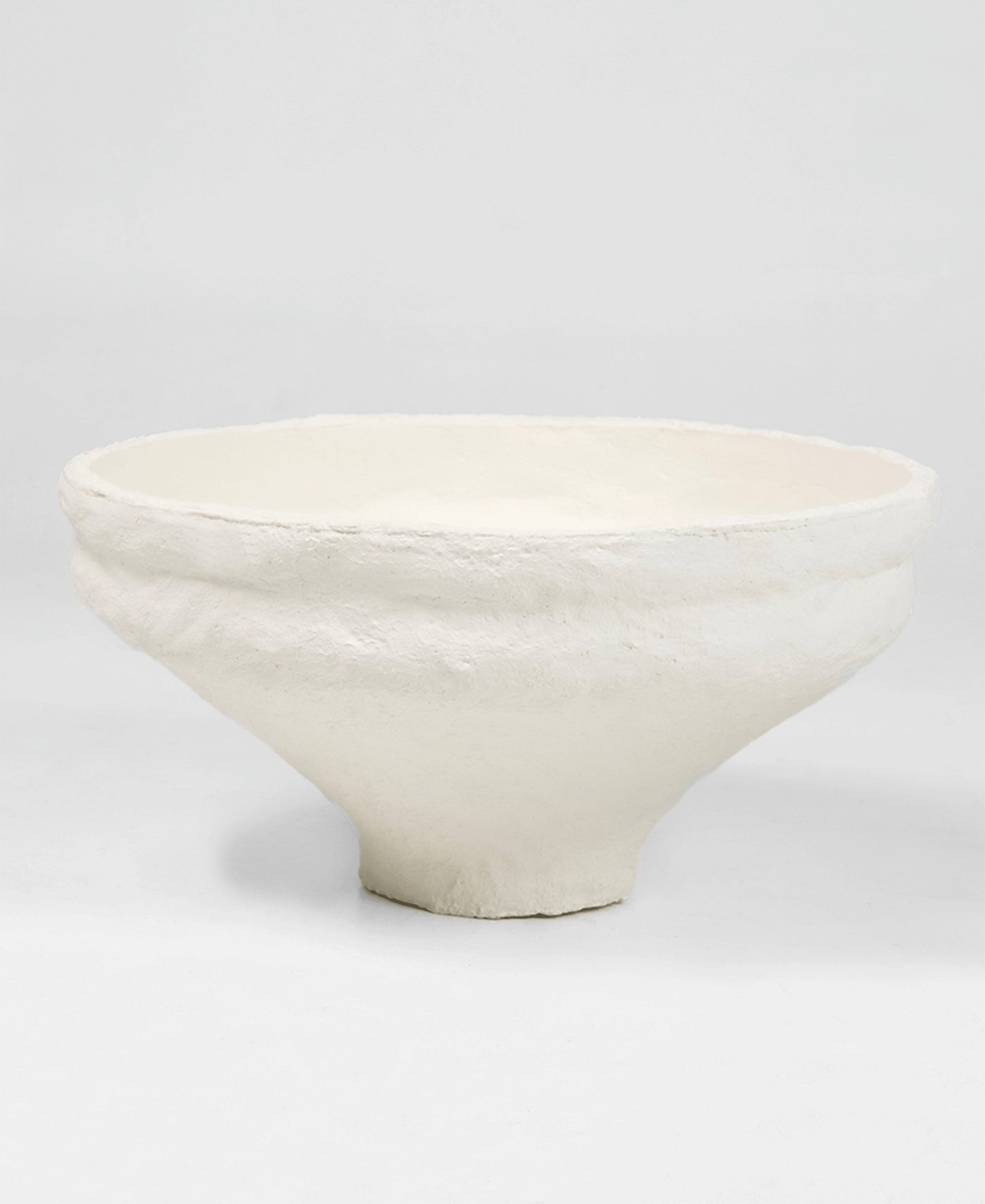 Roman Bowl, side view, cast plaster bowl
