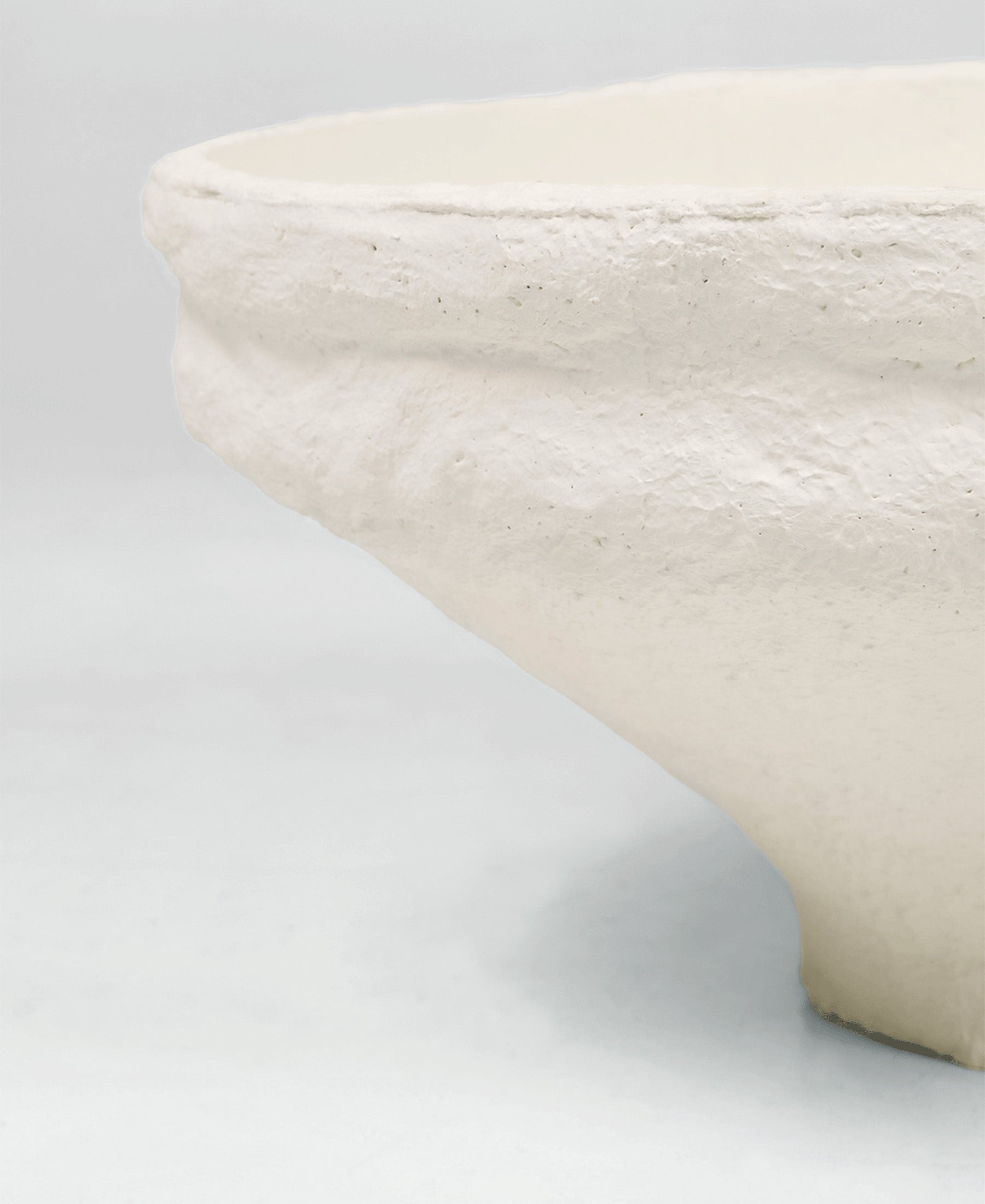 Roman Bowl, close-up of cast plaster interior surface