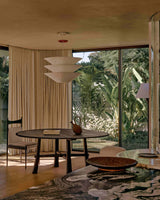 Maui Round 1.8, lifestyle interior view, teak dining table