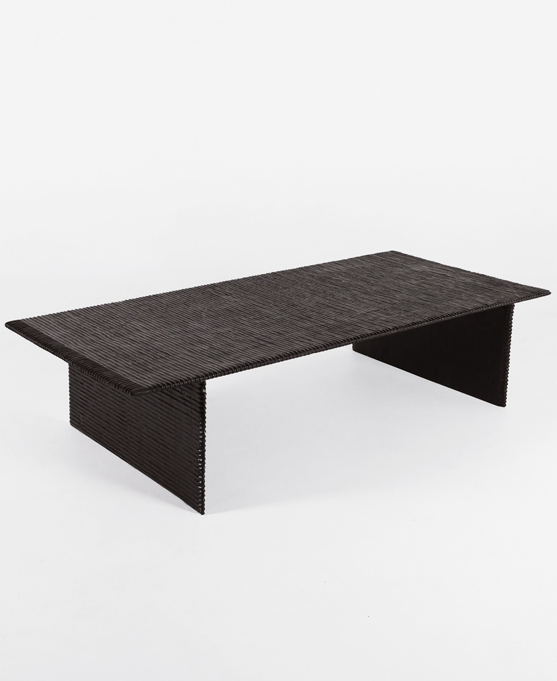 Maui Coffee Table, 45-degree angle view, teak timber