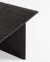 Maui Coffee Table, close-up 45-degree angle view, teak timber