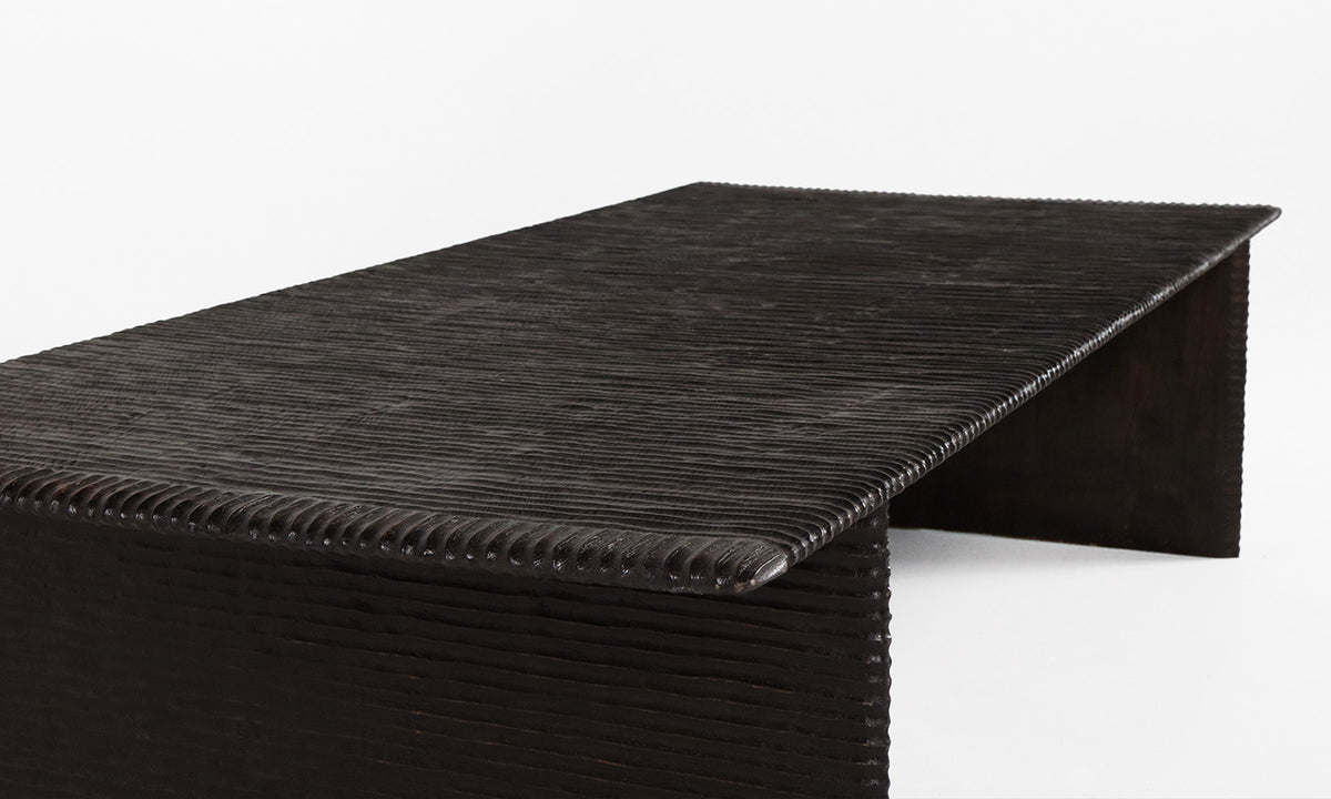 Maui Coffee Table, horizontal overview, teak timber
