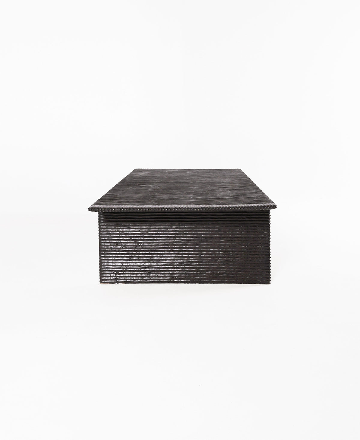 Maui Coffee Table, side profile view, teak timber