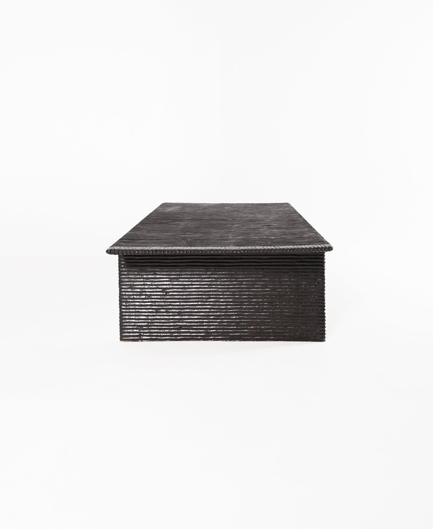 Maui Coffee Table, side profile view, teak timber