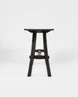 Maui Console, edge detail view, teak timber console table