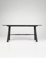 Maui Console, angled studio view, teak timber console table