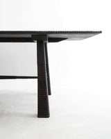 Maui Dining Table, overhead view, teak timber