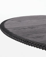 Maui Round Dining Table 1.5m, overhead view, teak timber