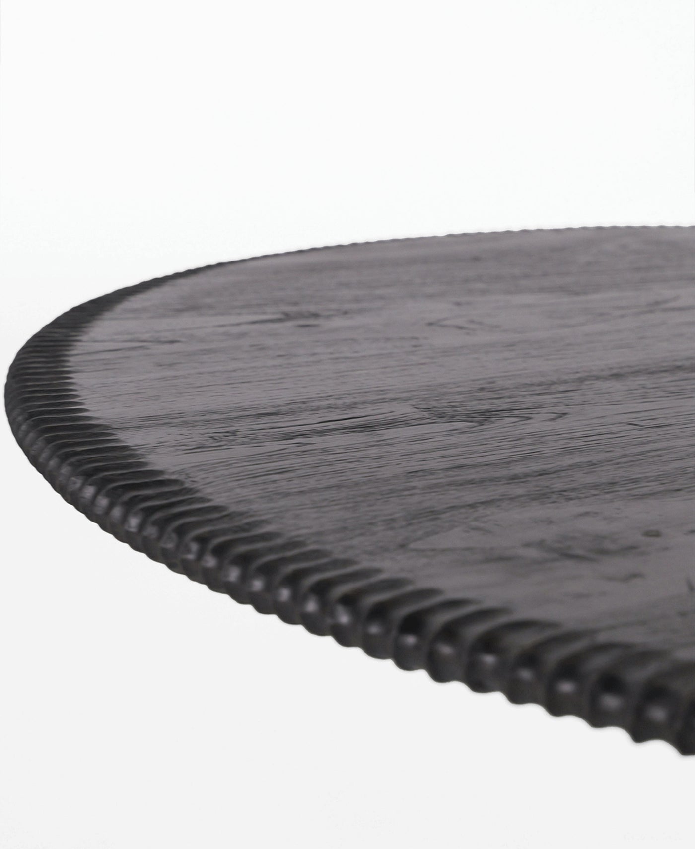 Maui Round Dining Table 1.5m, overhead view, teak timber