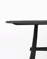 Maui Round Dining Table 1.5m, close-up of table edge, teak timber