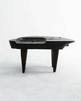 Trunk Seat, front product view, carved timber seat